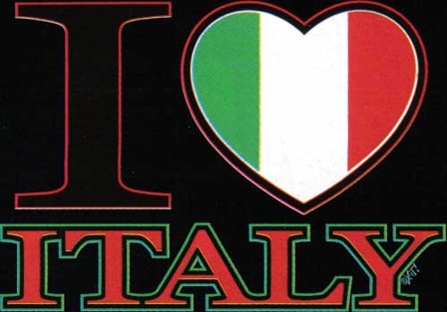 Italian Flag Heart. Italy